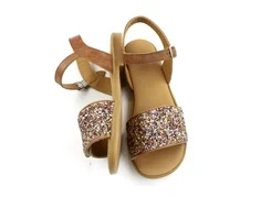 Angulus tan multi glitter sandal med spænde